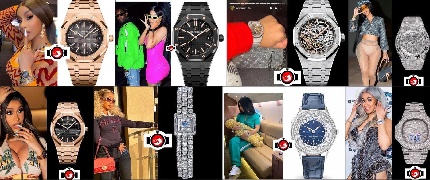 Discovering Cardi B's Exquisite Watch Collection: Audemars Piguet, Jacob & Co, and Patek Philippe